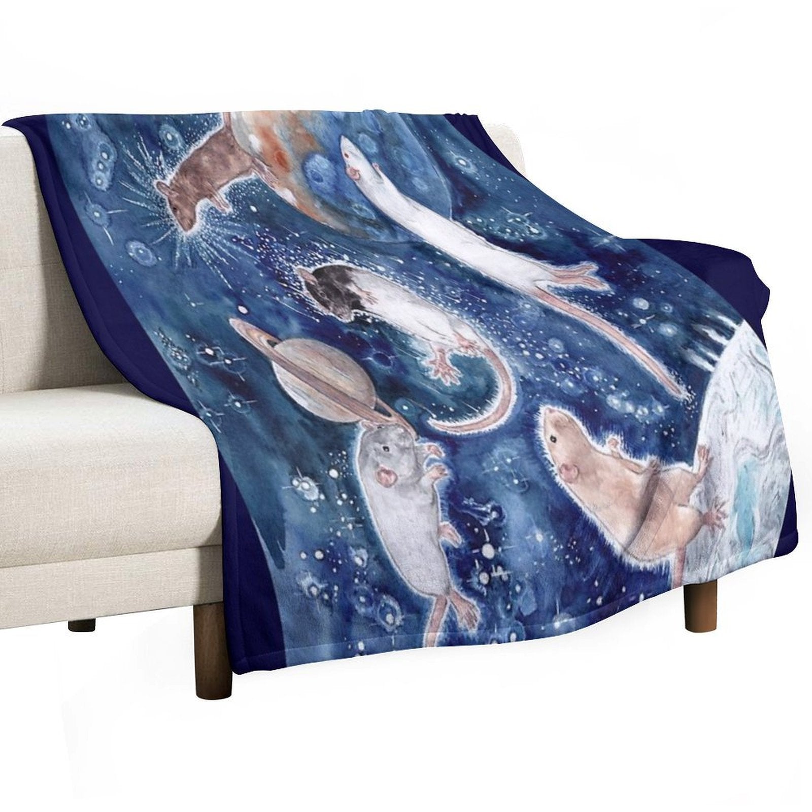 Rats Are Stars Spelled Backwards Durable Throw Blanket