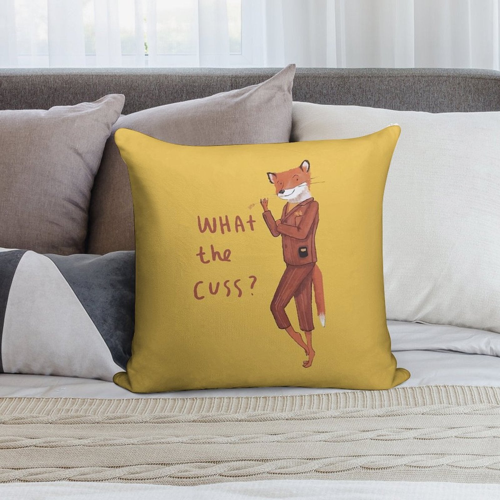 Fantastic Mr Fox Soft Style Accent Throw Pillow