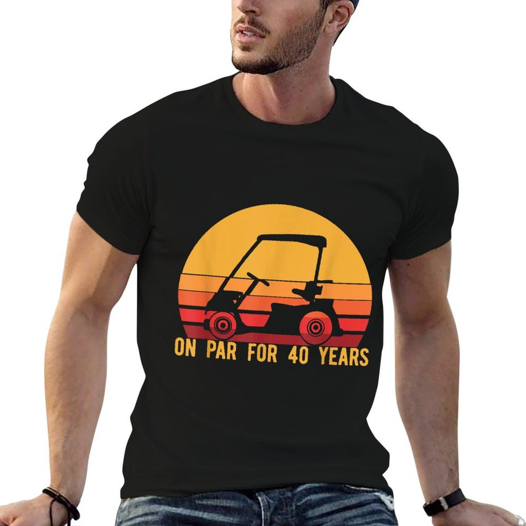 40th Birthday Golf, Turning 40 Golfing Gift  Polyester Blend T-Shirt