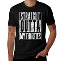 Womens 1985 Straight Outta My Thirties 40th BIRTHDAY Gift 40 Years  Cotton T-Shirt
