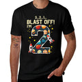 Kids 2nd Birthday Rocket Space Bday Blast Off Im 2 Boys Girls Kid  Classic T-Shirt