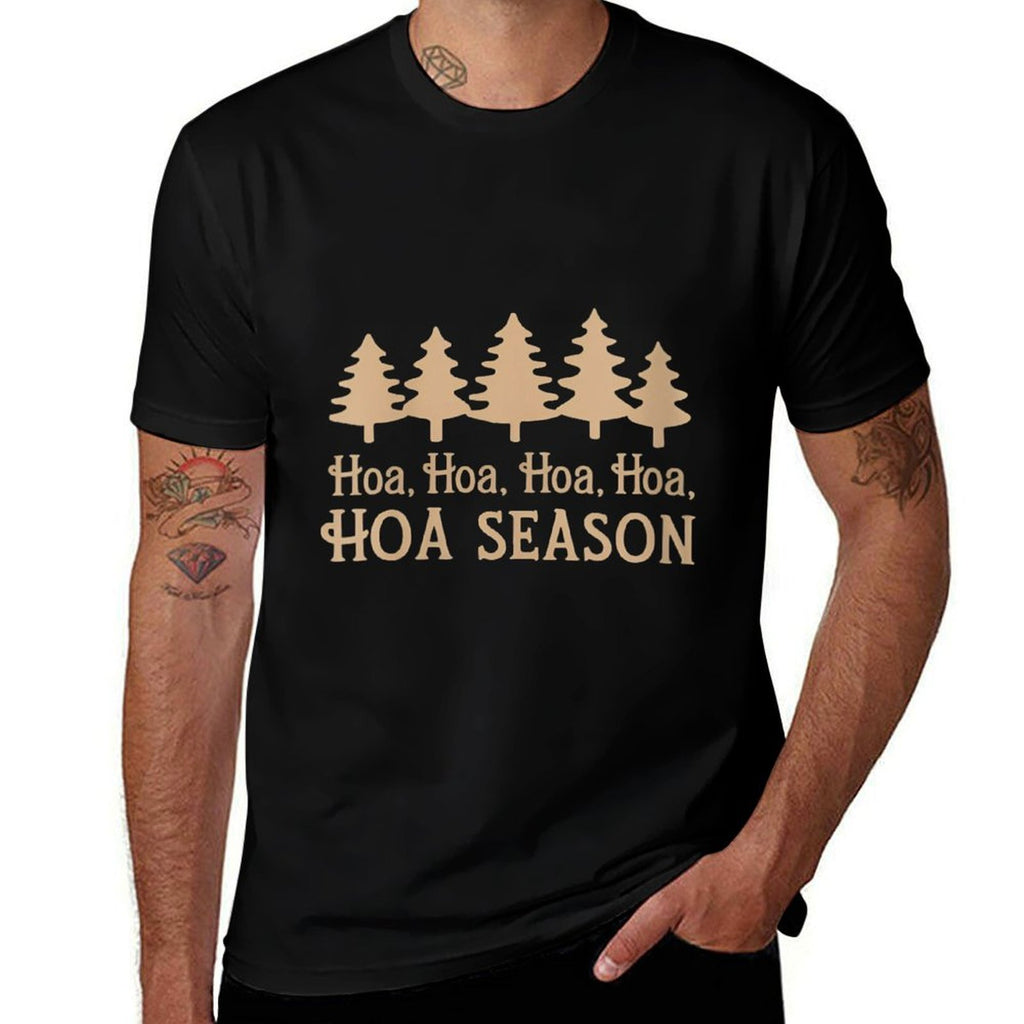 Womens Twilight Lover Pine Forest Hoa Hoa Hoa Hoa Hoa Cozy Season  Graphic-printed T-Shirt