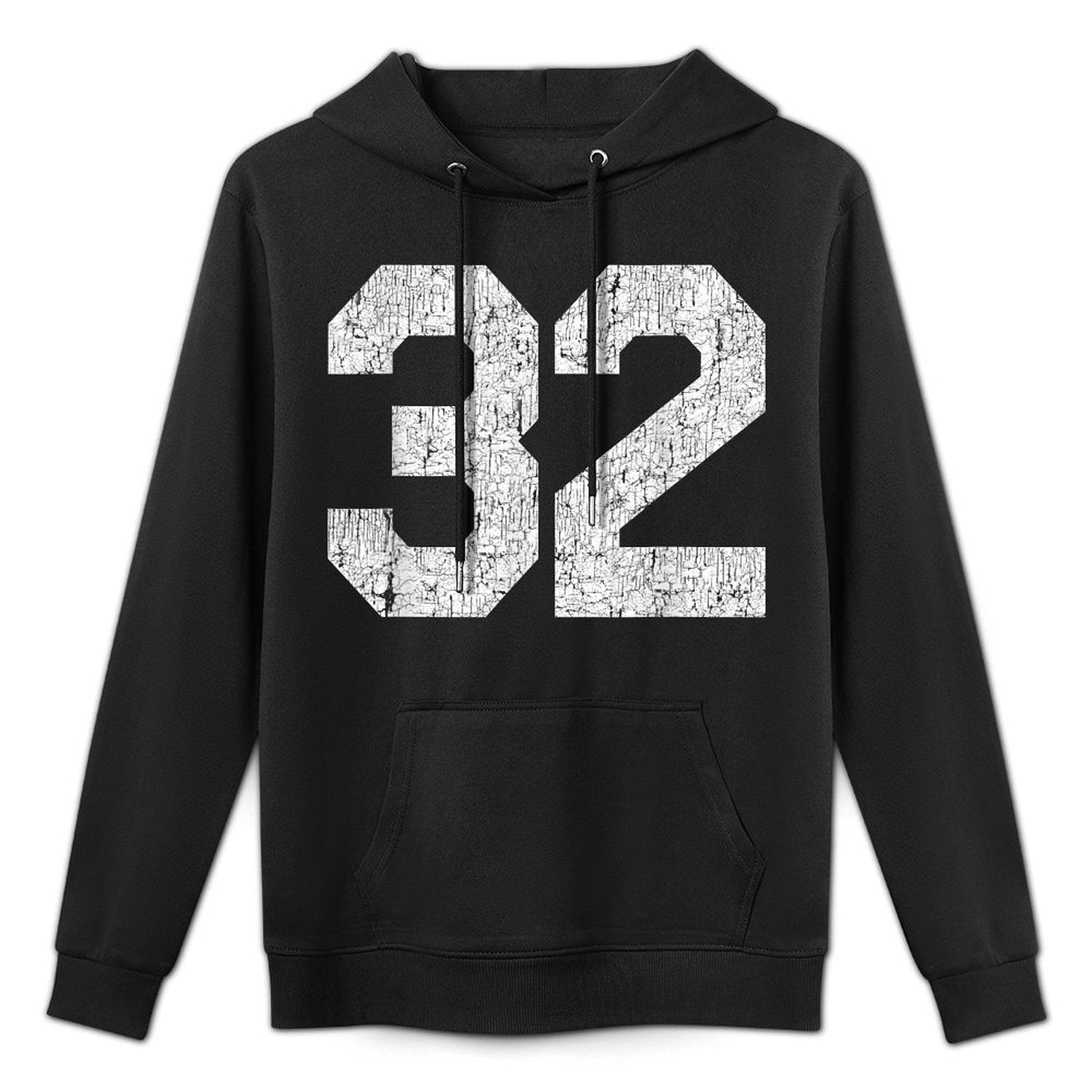 Jersey Uniform Number #32 Athletic Sports 32nd Birthday Shape Retention Hoodie
