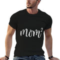 Mom2 Mom Squared Mother of Two Twins Mama Gifts Mothers Day  Heathered Texture T-Shirt