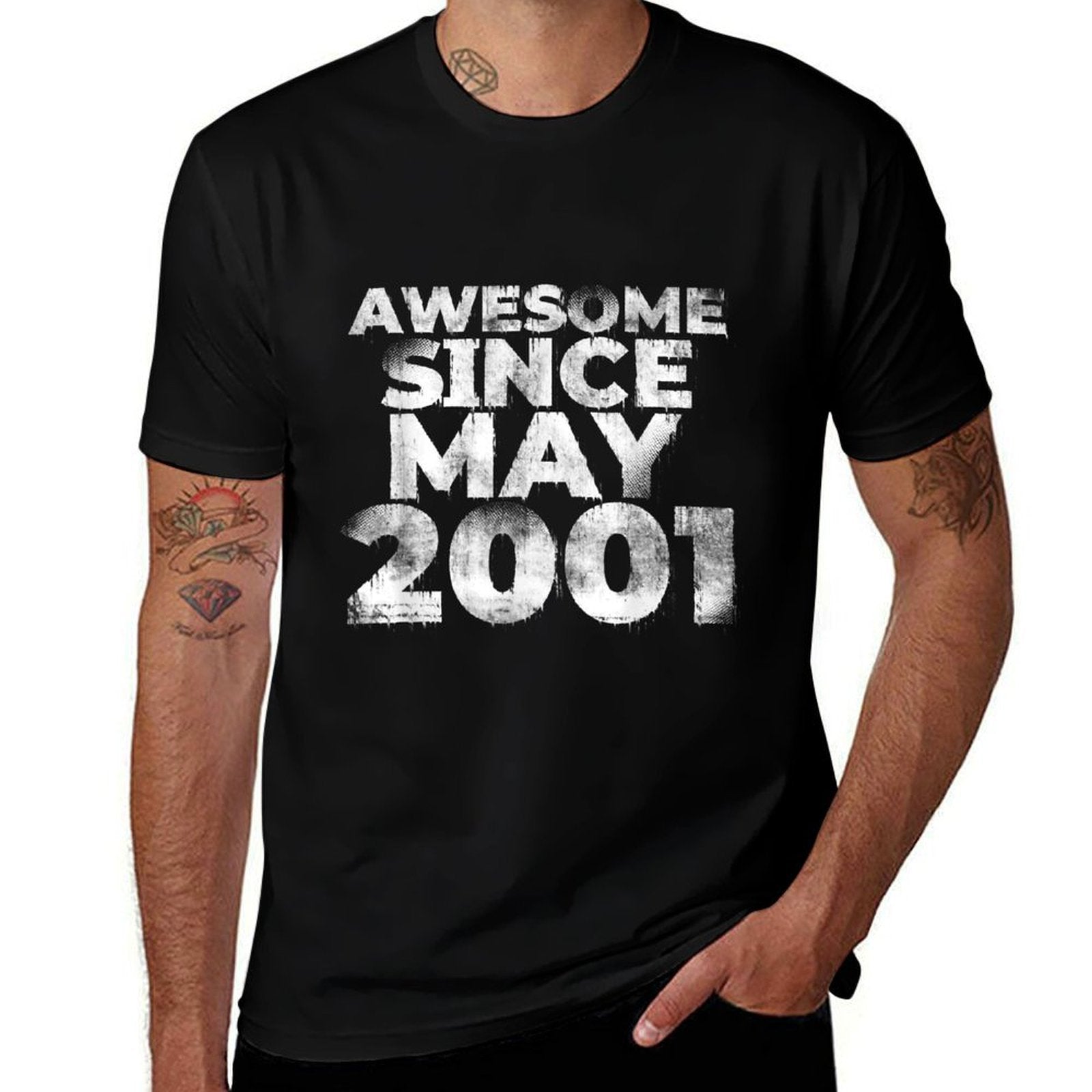 21 Year Old Awesome Since MAY 2001 21st Birthday  Stretchy T-Shirt