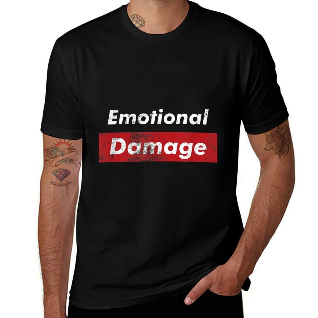 Emotional Damage Funny Viral Meme Box Logo  Vintage-inspired T-Shirt