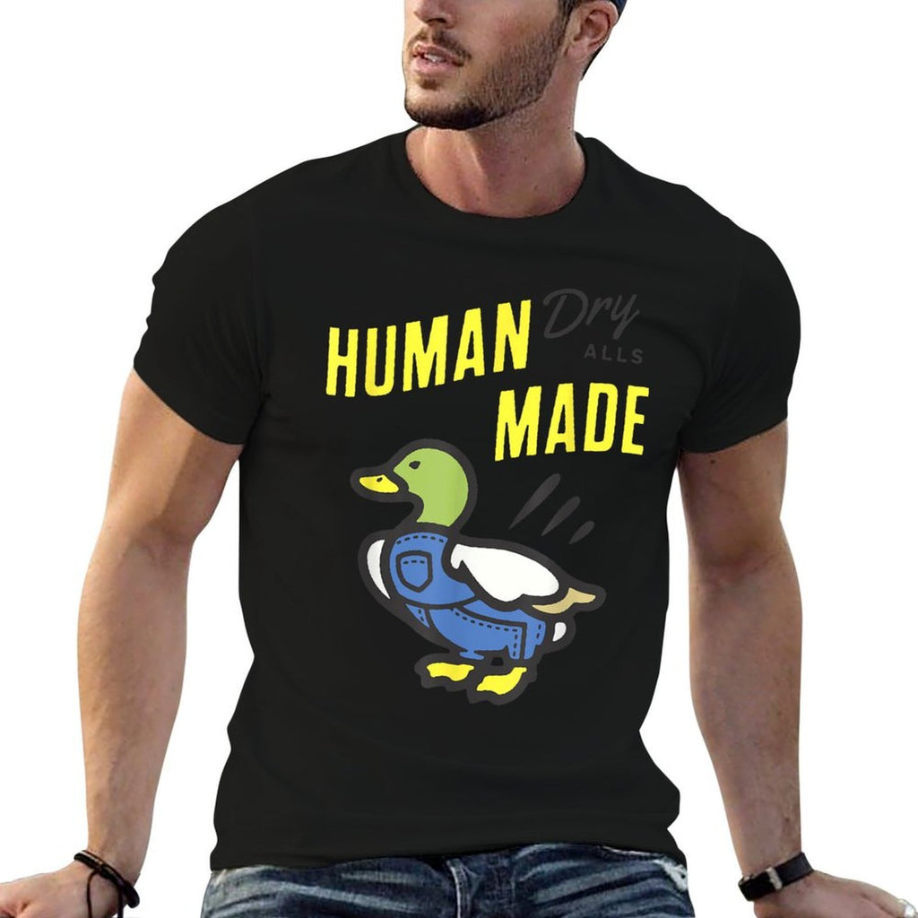 Duck Human Dry Alls Made  Tagless Design T-Shirt
