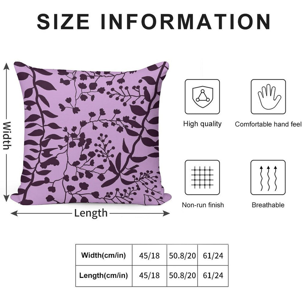 Bella Swan Lavender Freesia Soft Multiple Sizes Throw Pillow