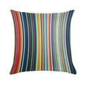 Multicolored Stripes Soft Durable Construction Throw Pillow