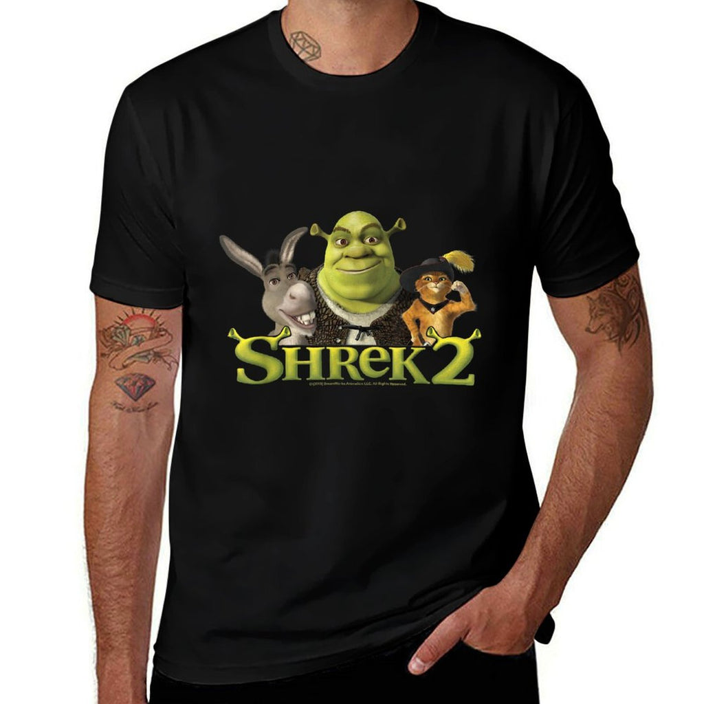 Shrek 2 Donkey & Puss In Boots Best Friends  Soft T-Shirt