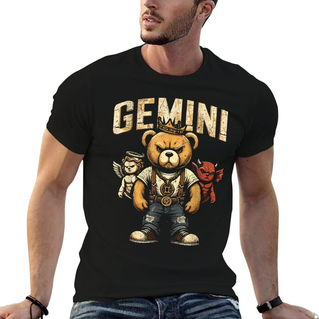 Gemini King Birthday Teddy Bear May Bornns, Boys, Men's  Wrinkle-resistant T-Shirt