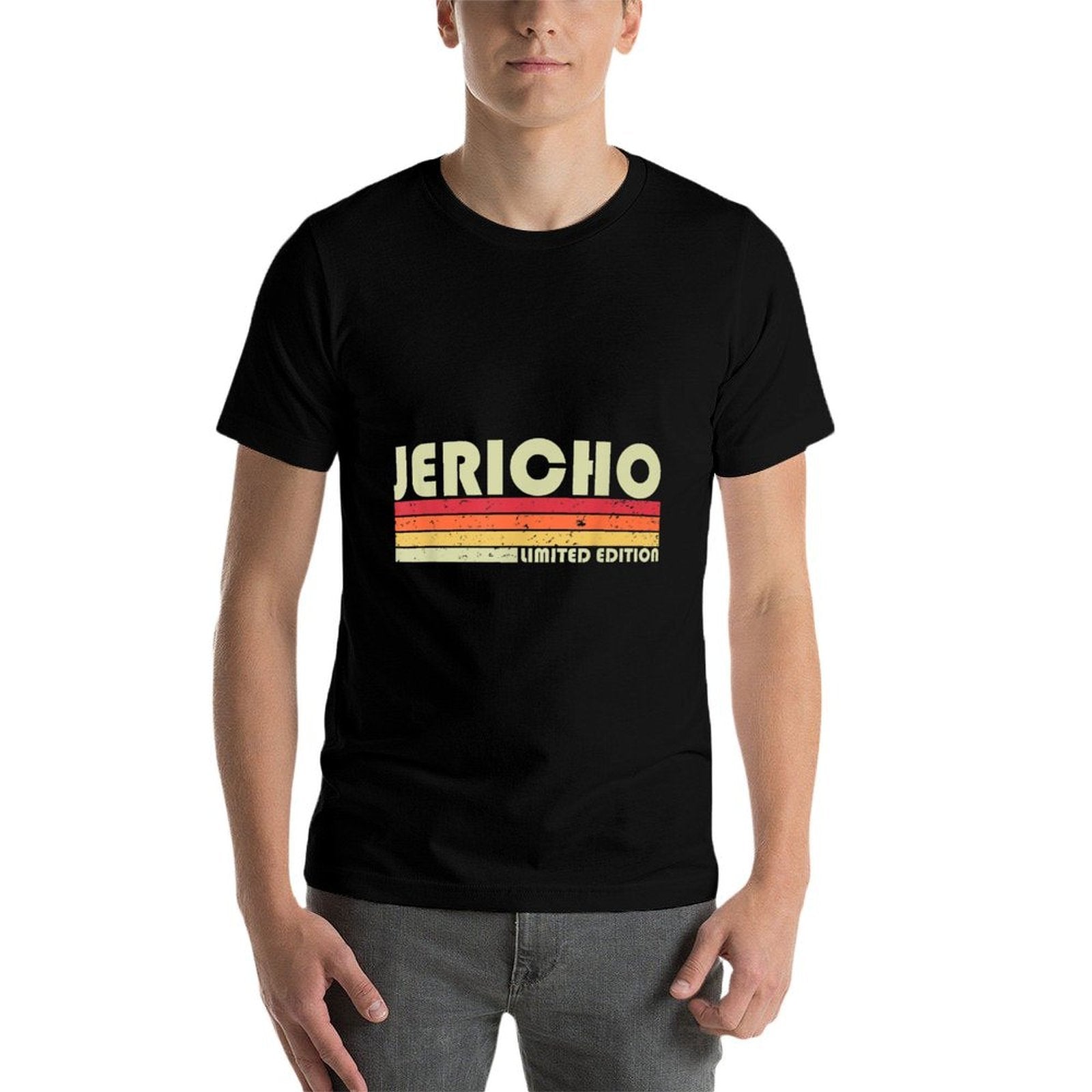 JERICHO Gift Name Personalized Funny Retro Vintage Birthday  High-quality Stitching T-Shirt