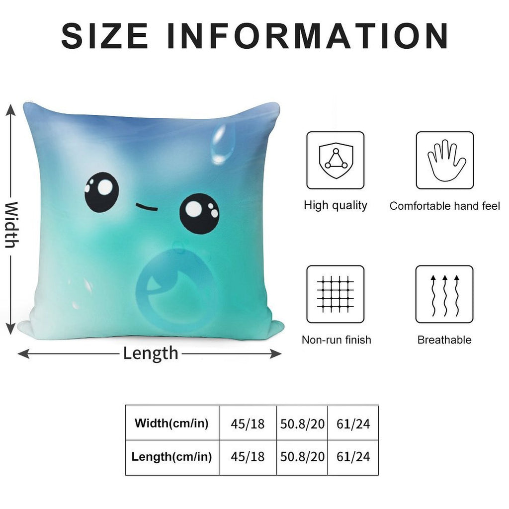 Water Sprite Plushy Soft Ultra-Soft Texture Throw Pillow