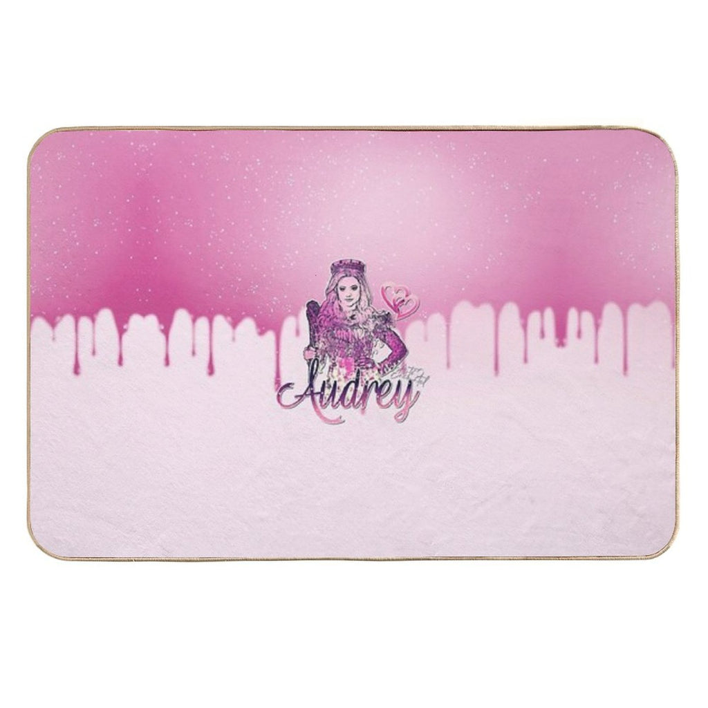 Audrey Descendants (Pretty Pink Princess Queen Girl) Durable Bath Mat