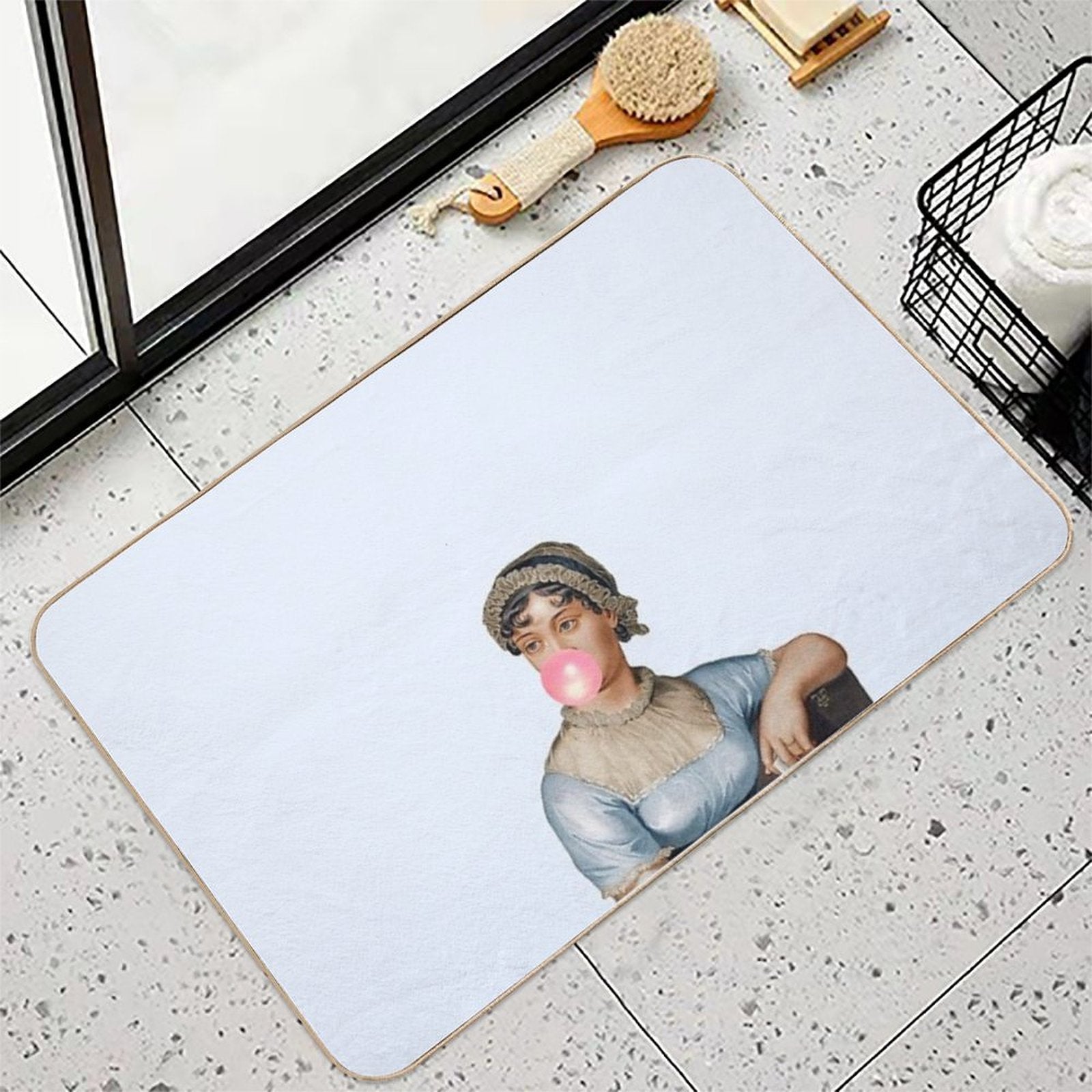 Jane Austen- Obstinate Headstrong Girl  Easy Maintenance Bath Mat