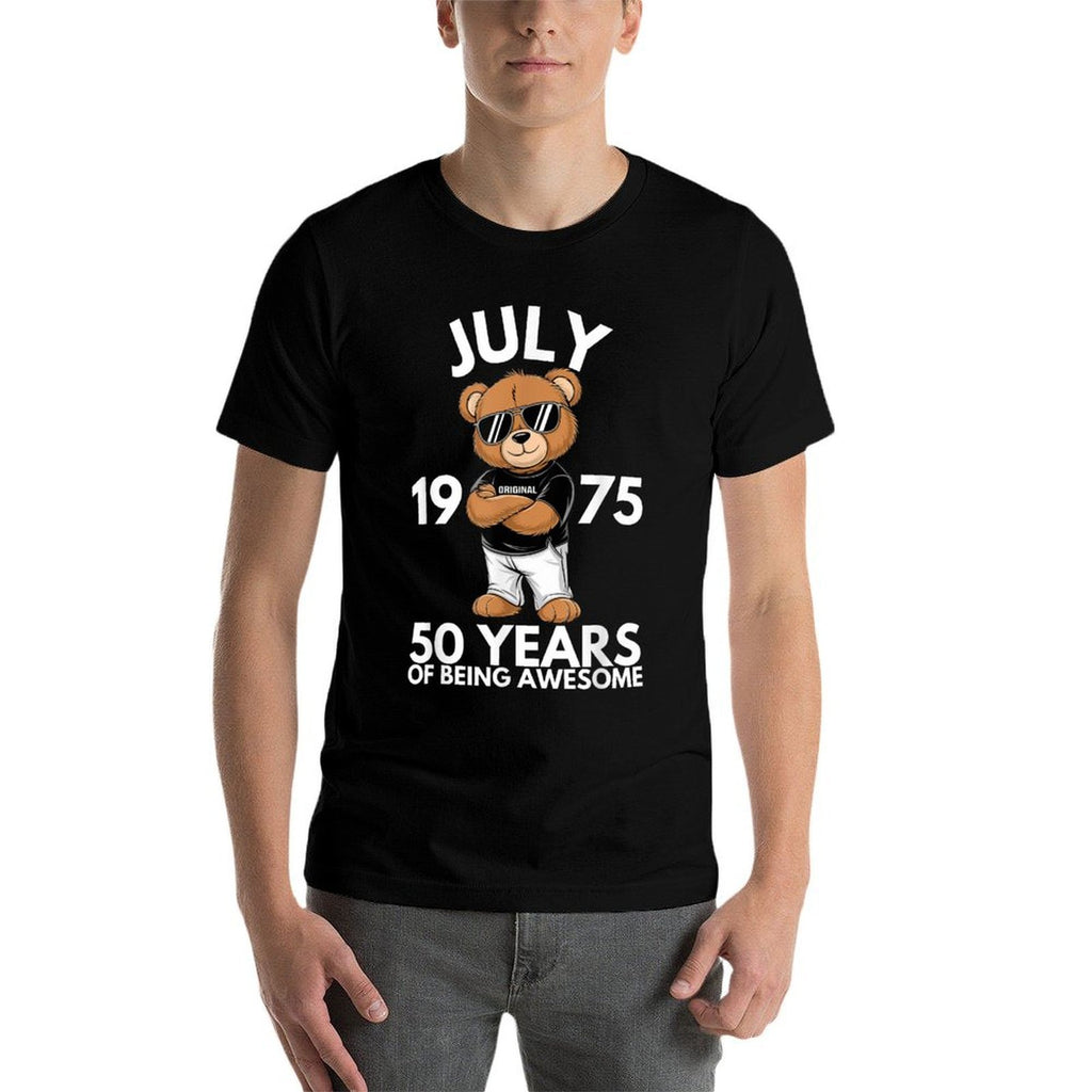 July 50th Birthday Men Women 1975 Awesome  Versatile T-Shirt