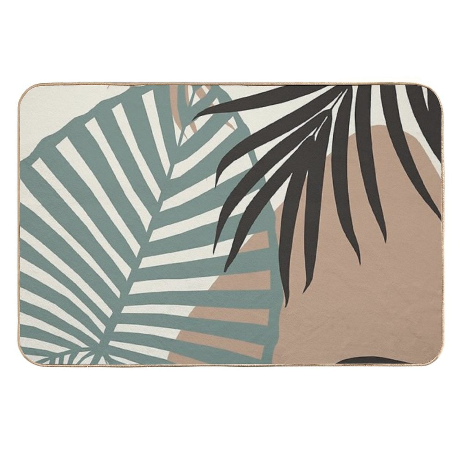 Minimal Jungle Leaves Finesse #1 #tropical #decor #art  Eco-Friendly Bath Mat