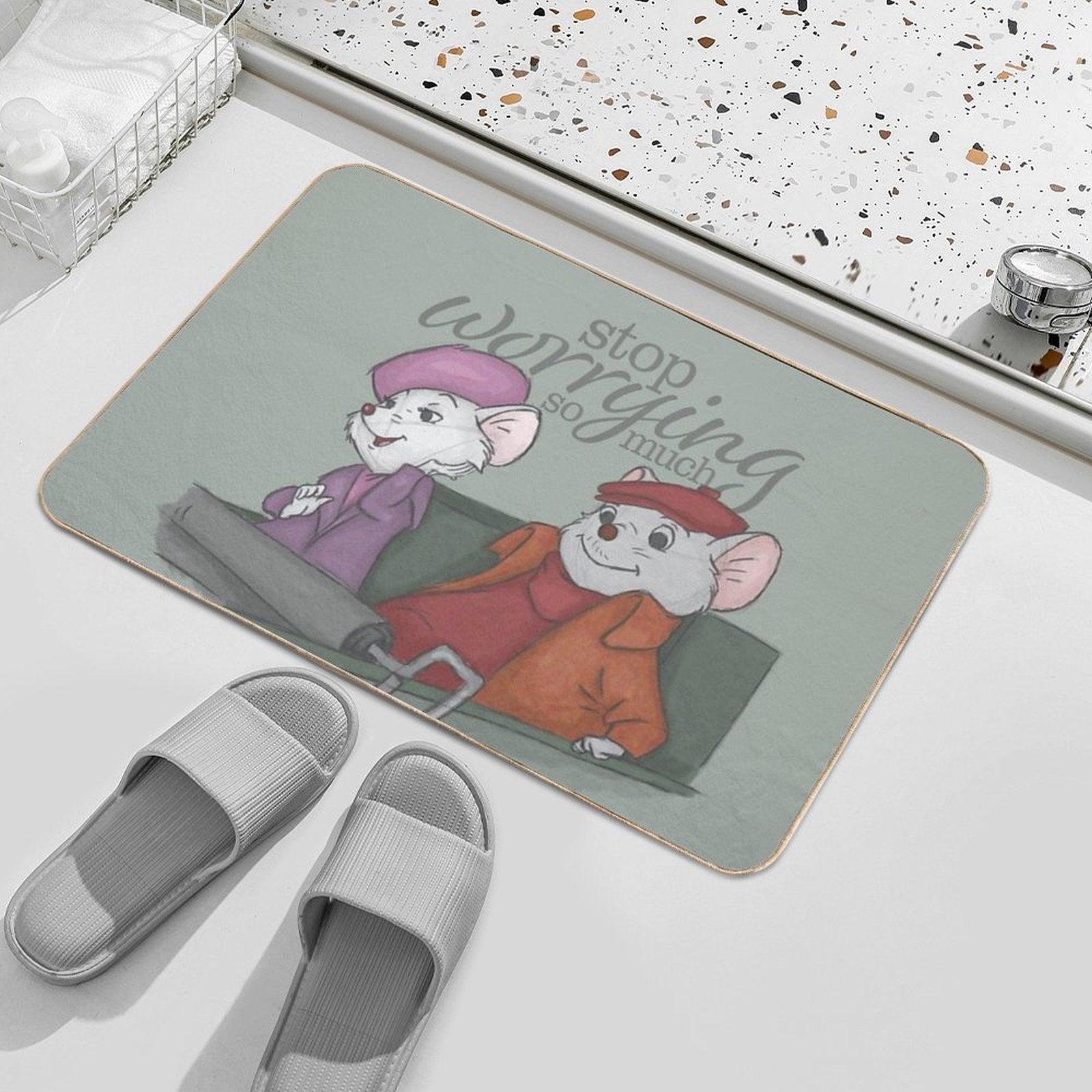 Worrying  Easy To Clean Bath Mat