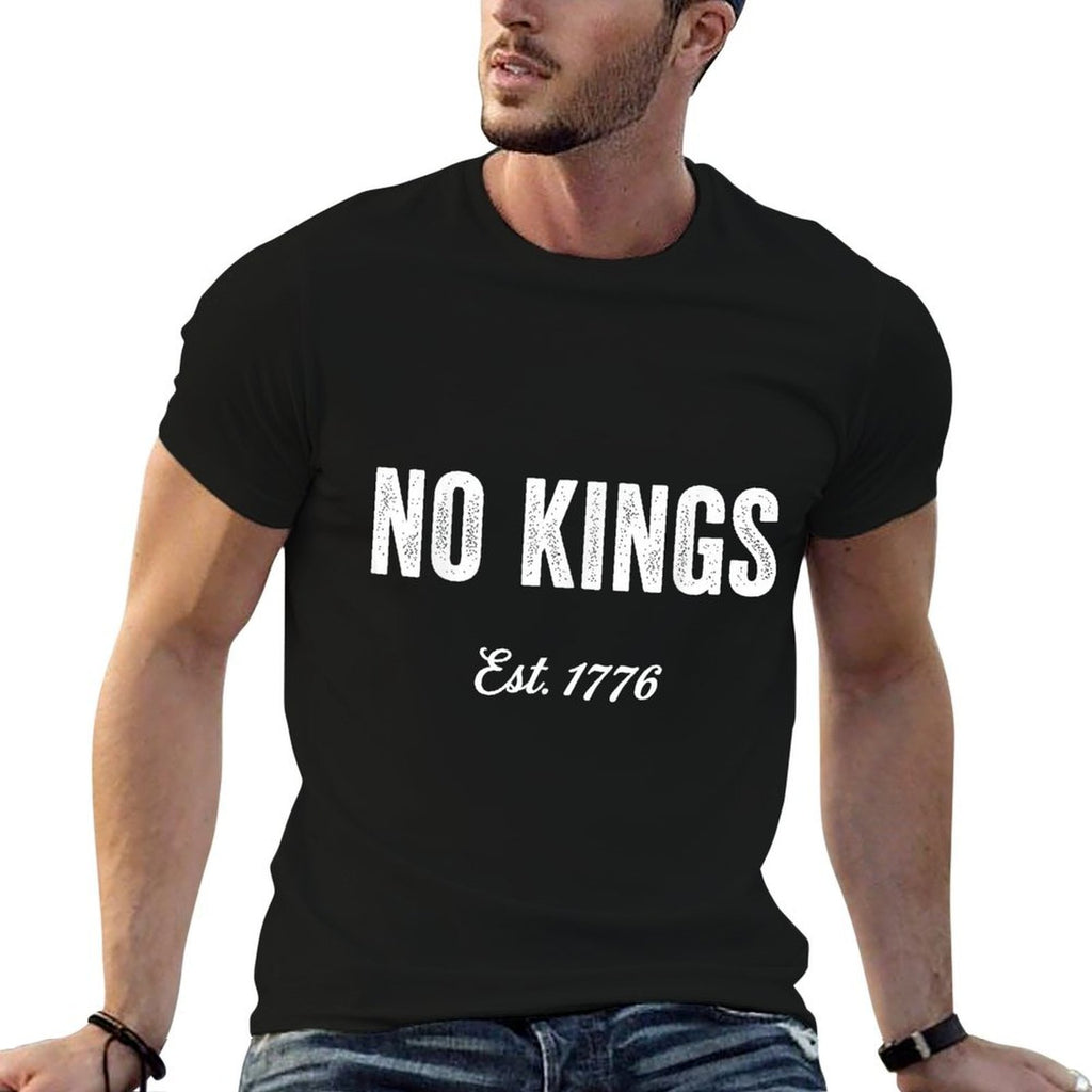 No Kings Est 1776  Stretchy T-Shirt
