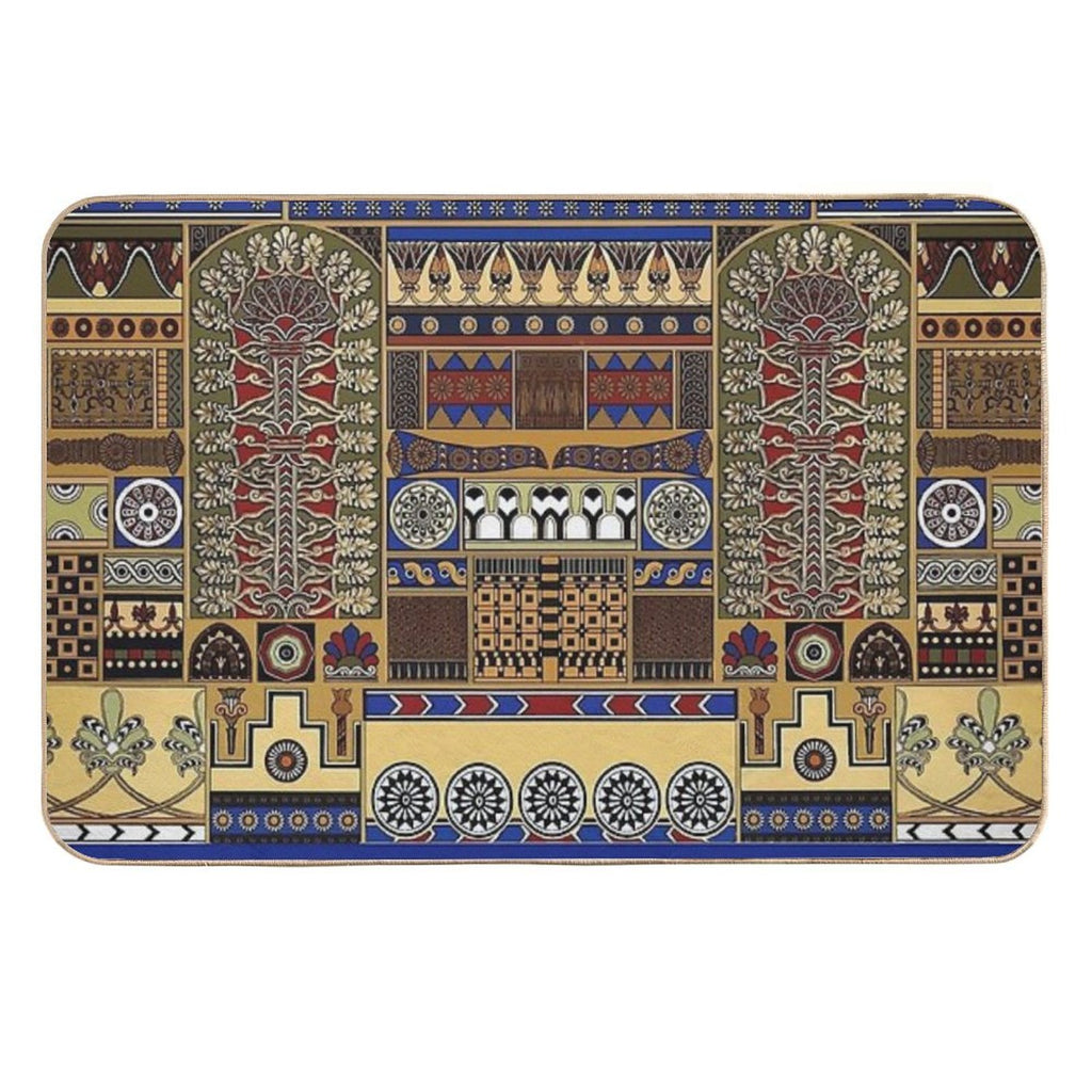 Ancient Assyrian Art  Anti-Trip Bath Mat