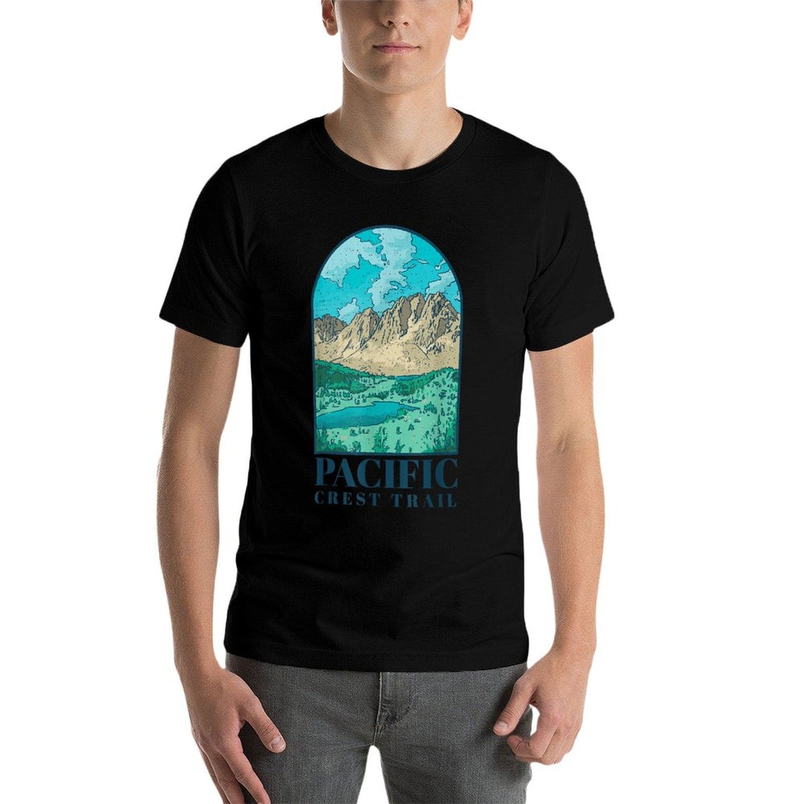 Pacific Crest Trail Scenic Landscape  Relaxed-fit T-Shirt