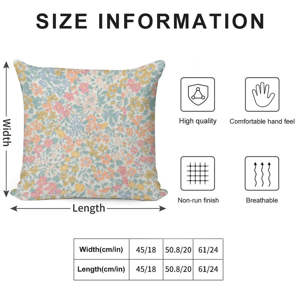 Multicolor Liberty- Betsy Soft Fade-Resistant Throw Pillow