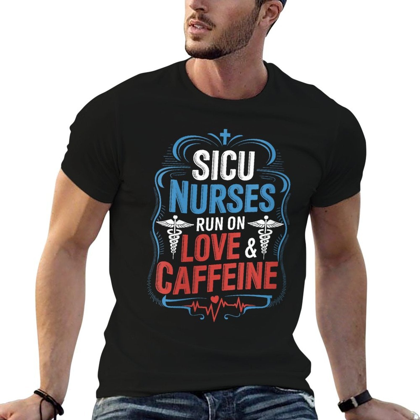 Womens Medical SICU Nurse Design for Surgical Intensive Care Unit  Moisture-wicking T-Shirt