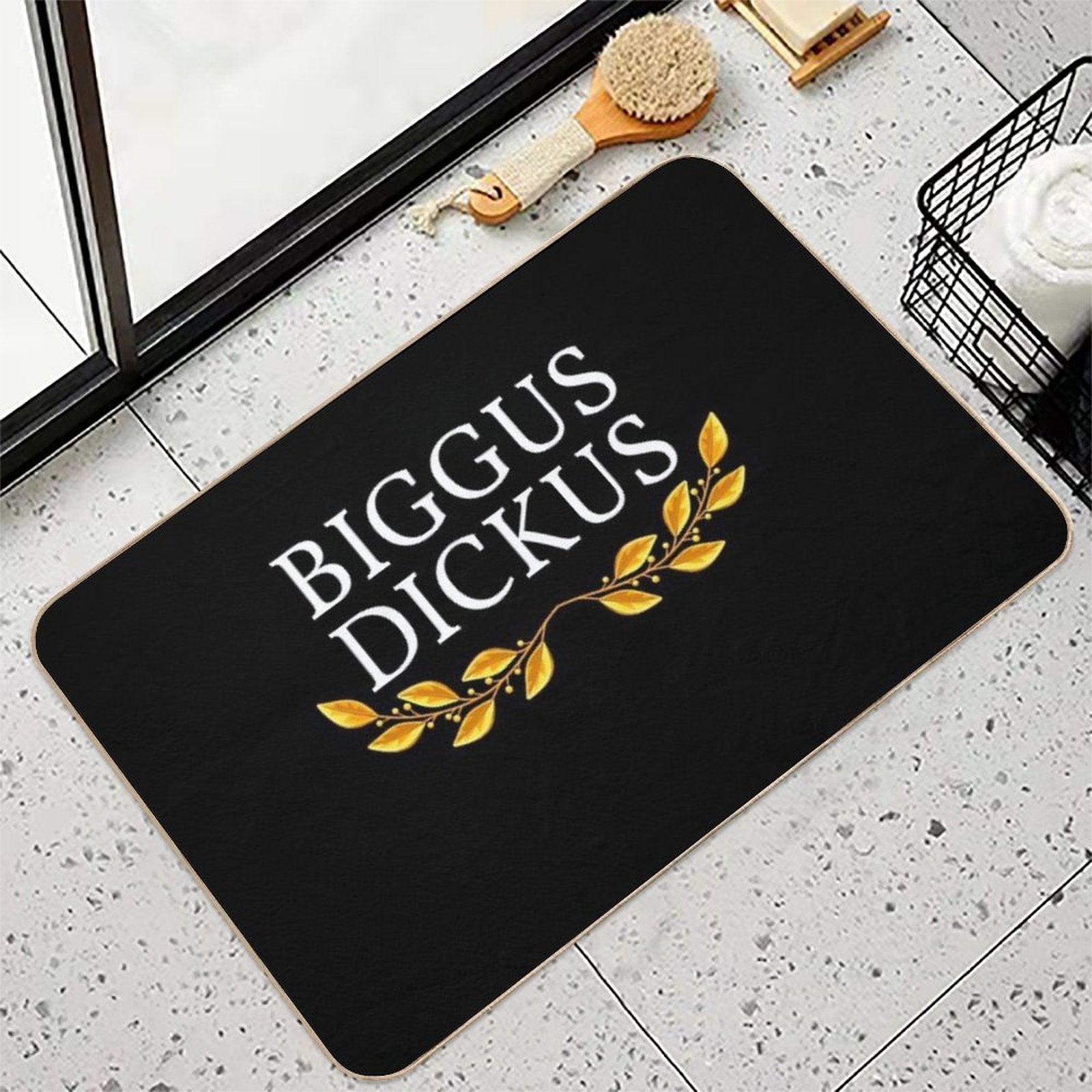 Biggus Dickus  Toxin-Free Bath Mat