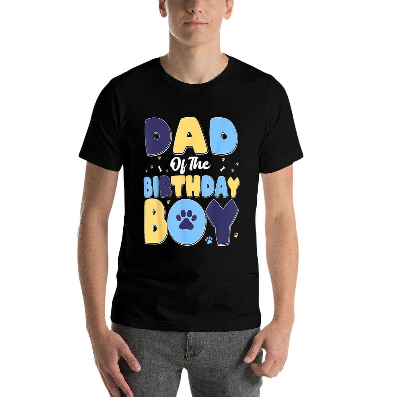 Dad Of The Birthday Boy Matching Family Party Dog Lover  Quick-drying T-Shirt