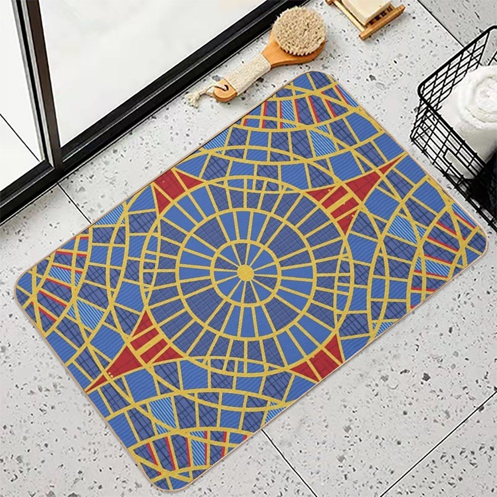 DragonCon Carpet Marriot with Details, Zoom  Anti-Trip Bath Mat