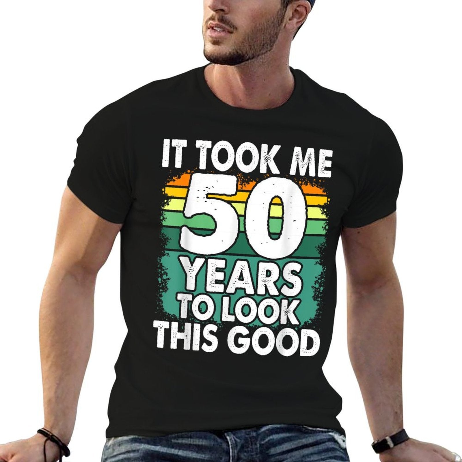 It Took Me 50 Years to Look This Good 50th Birthday  Trendy Pattern T-Shirt