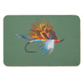 Fly Fishing Art by TeeCreations  Repositionable Bath Mat