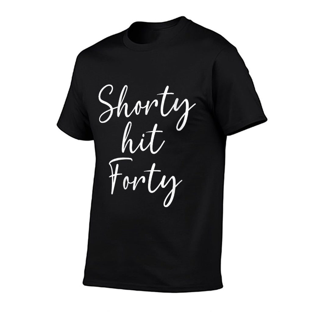 Womens Shorty Hit Forty, 40th Birthday, Shorty Hit 40 Women  Polyester Blend T-Shirt