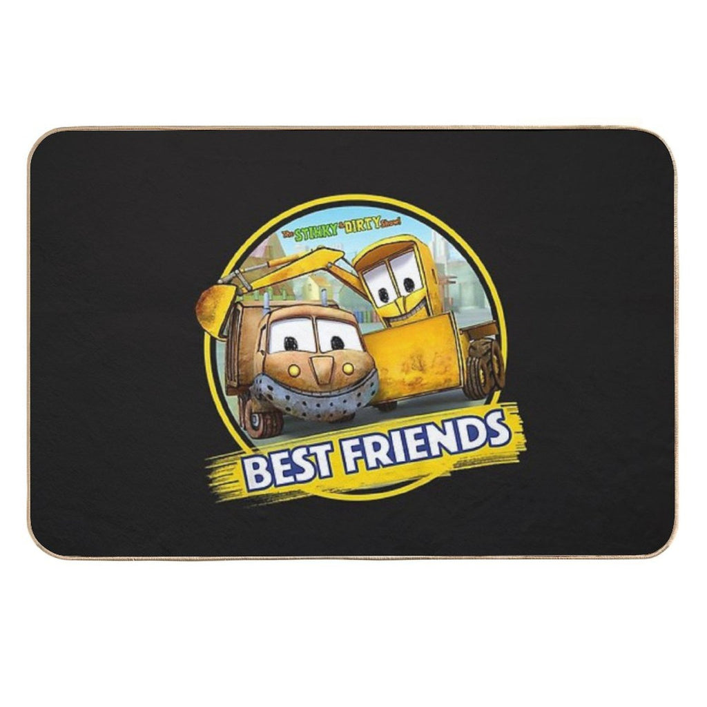Kids The Stinky And Dirty Show - Best Friends  Fade-Resistant Bath Mat