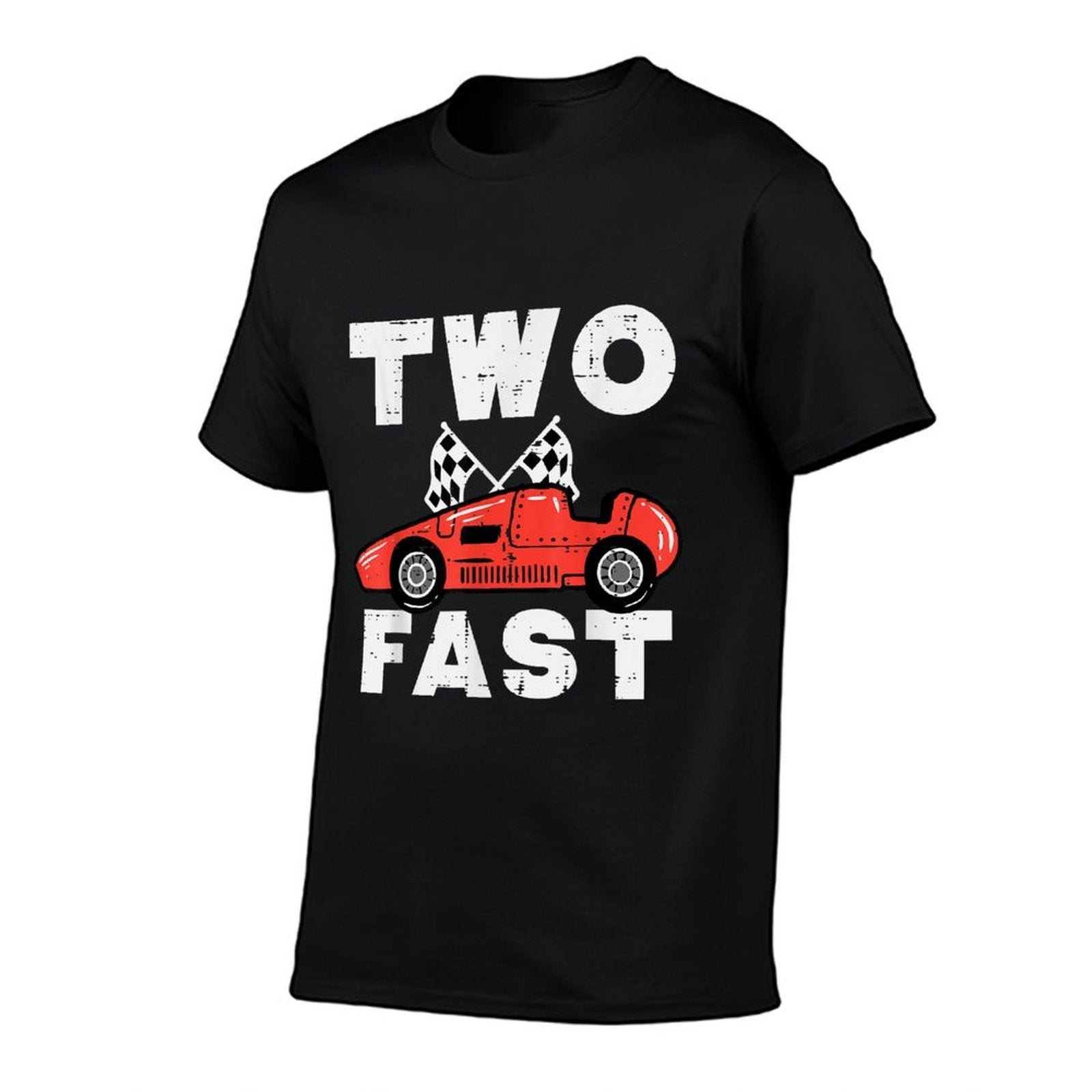 2nd Birthday Race Car Two Fast 2 Year Old Bday Boys Kids  Durable T-Shirt