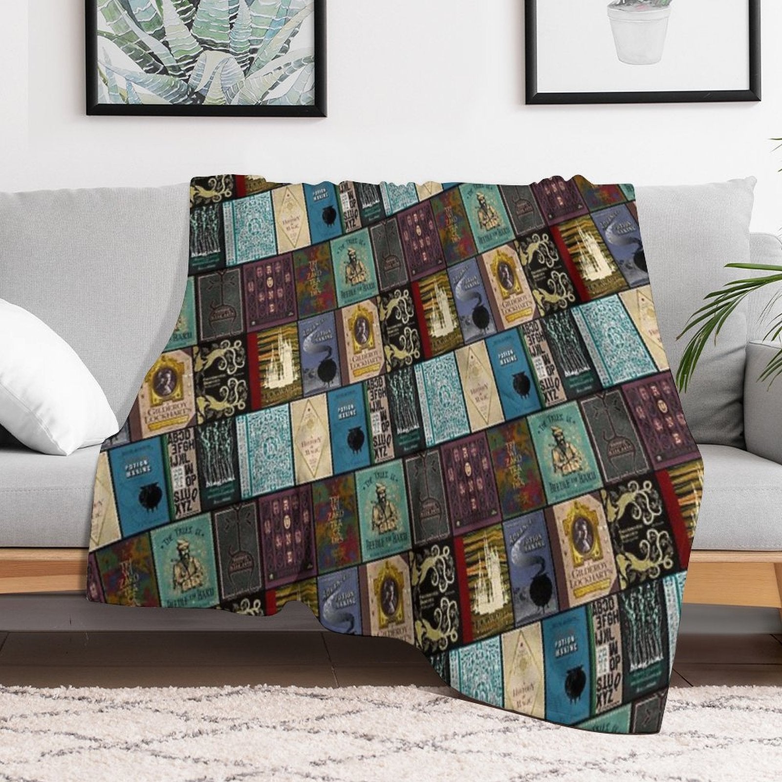 Wizarding Books Anti-pilling Throw Blanket