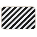 Black And White Diagonal Stripe Duvet Cover Phone Case  Slip-Resistant Bath Mat