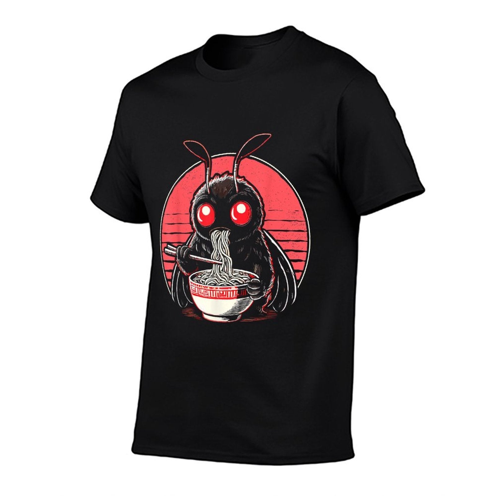 Retro Mothman Ramen Kawaii Japanese Noodles Comfortable T-Shirt