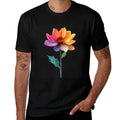 Vibrant Watercolor Flower Botanical Design  Slim-fit Cut T-Shirt