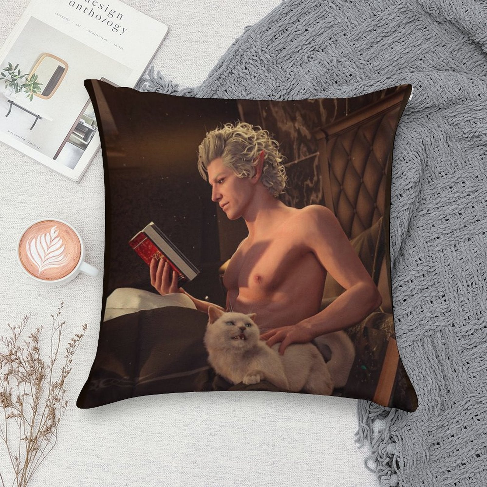 Astarion Soft Gift Ready Throw Pillow