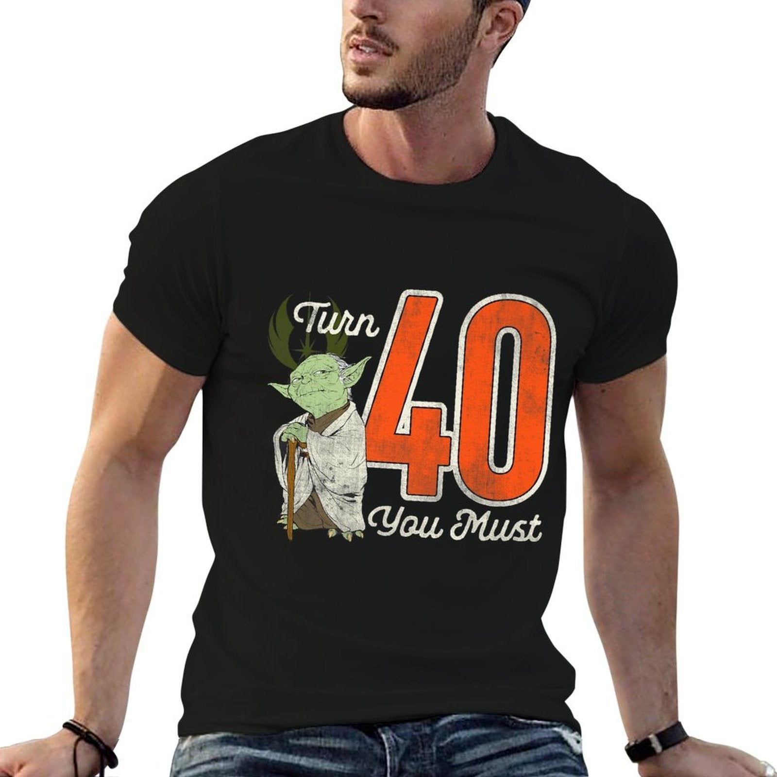 Star Wars Yoda 40th Birthday Premium  Stretchy T-Shirt