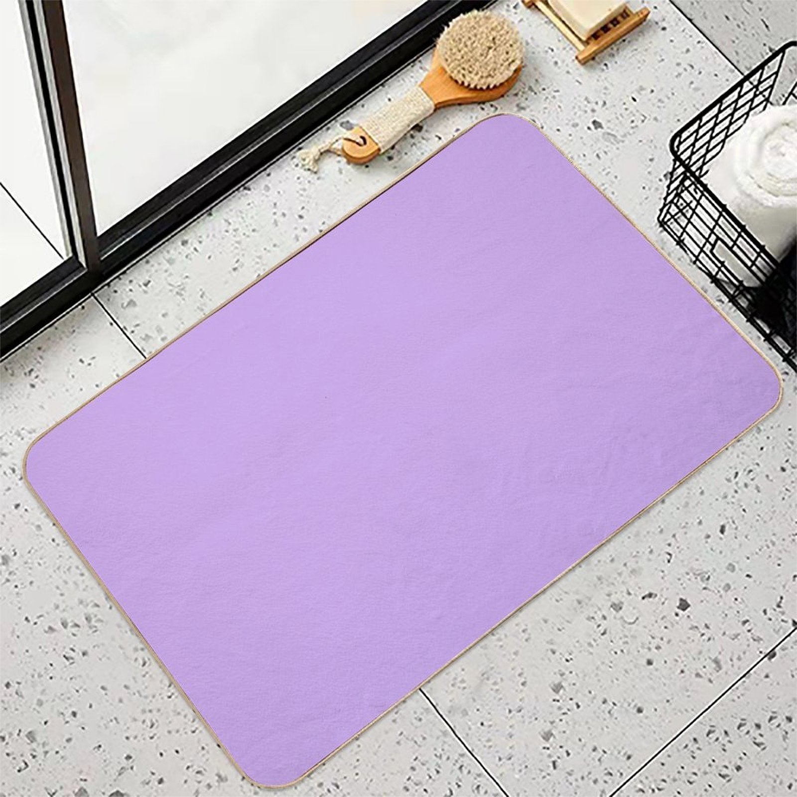 Lilac  Fade-Resistant Bath Mat