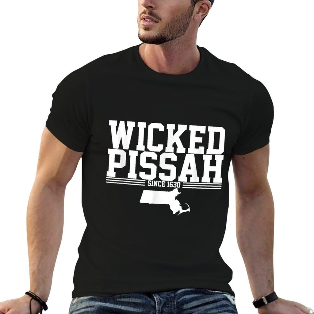 Wicked Pissah Massachusetts Since 1630  Soft T-Shirt
