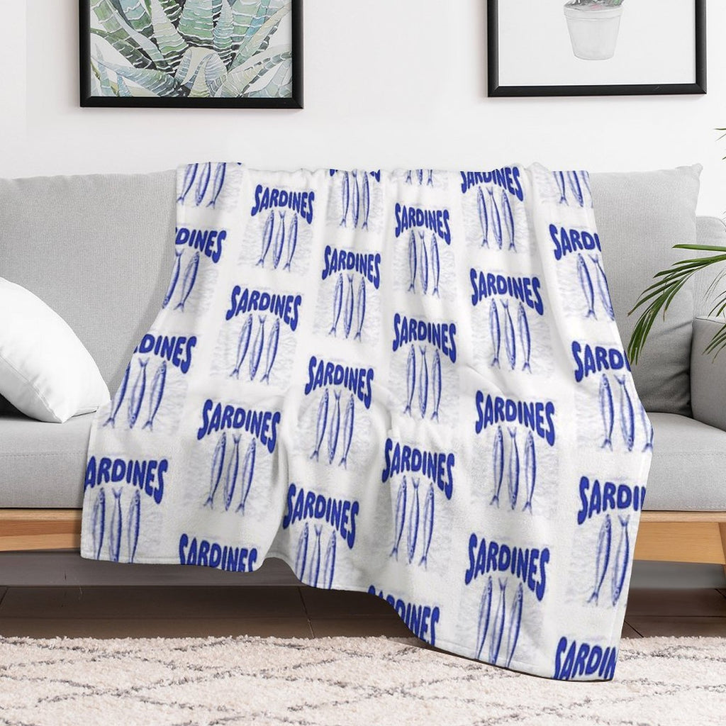 Portuguese Sardines Gift-ready Throw Blanket
