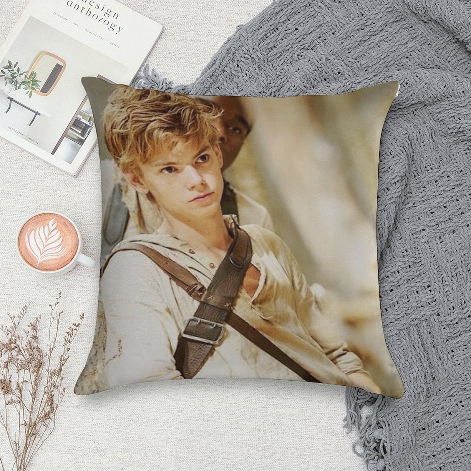 The Maze Runner - Newt 3 Soft Shrink-Resistant Throw Pillow