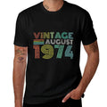 1974 Vintage For Men Women August 50th Birthday  Eco-friendly Material T-Shirt