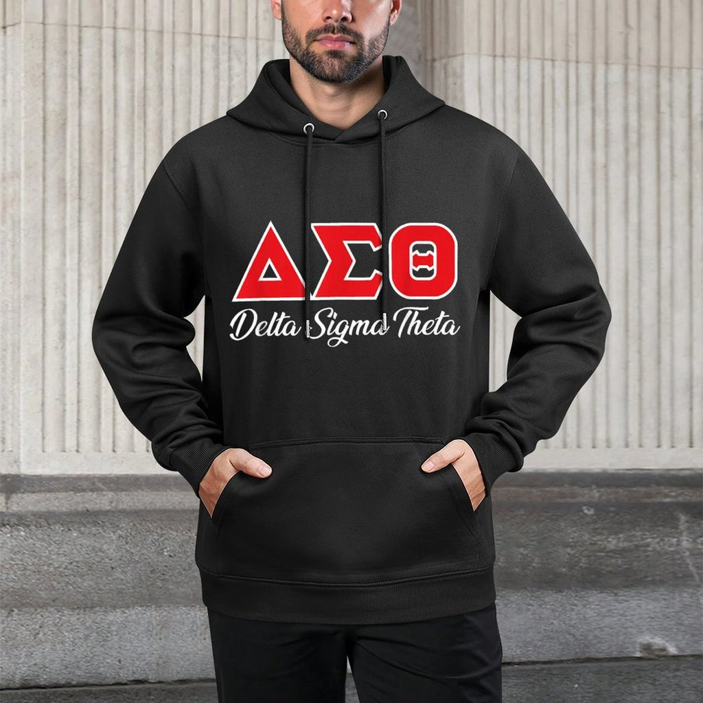 AMAZIGREEK Delta Sigma Theta Sorority Paraphernalia, Delta 1913 HBCU Unisex Adult, Black, Small Easy Care Hoodie