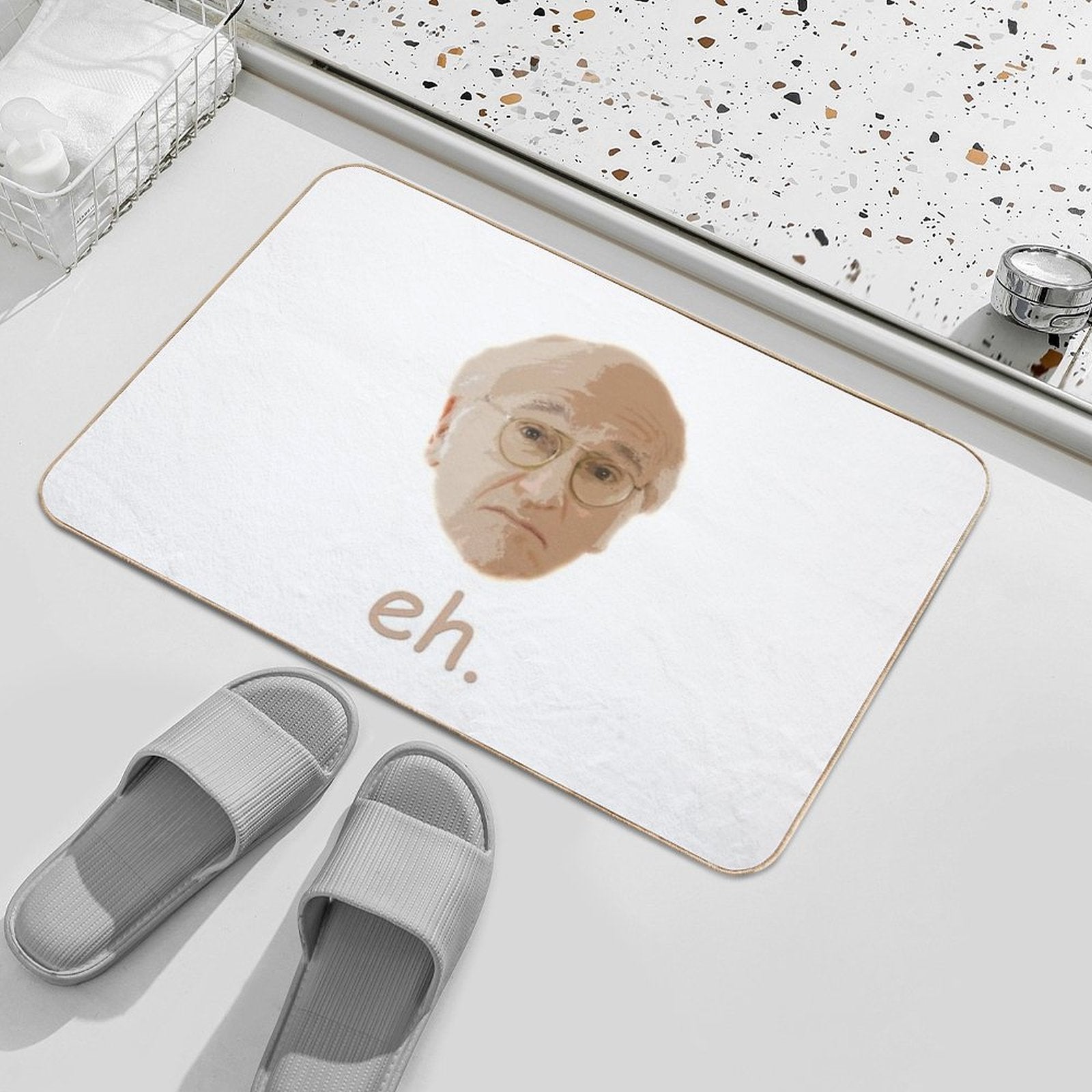 Larry David Eh.  Eco-Friendly Bath Mat