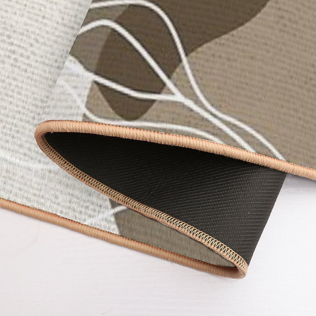 Leafy Lane in Neutral 1  Repositionable Bath Mat