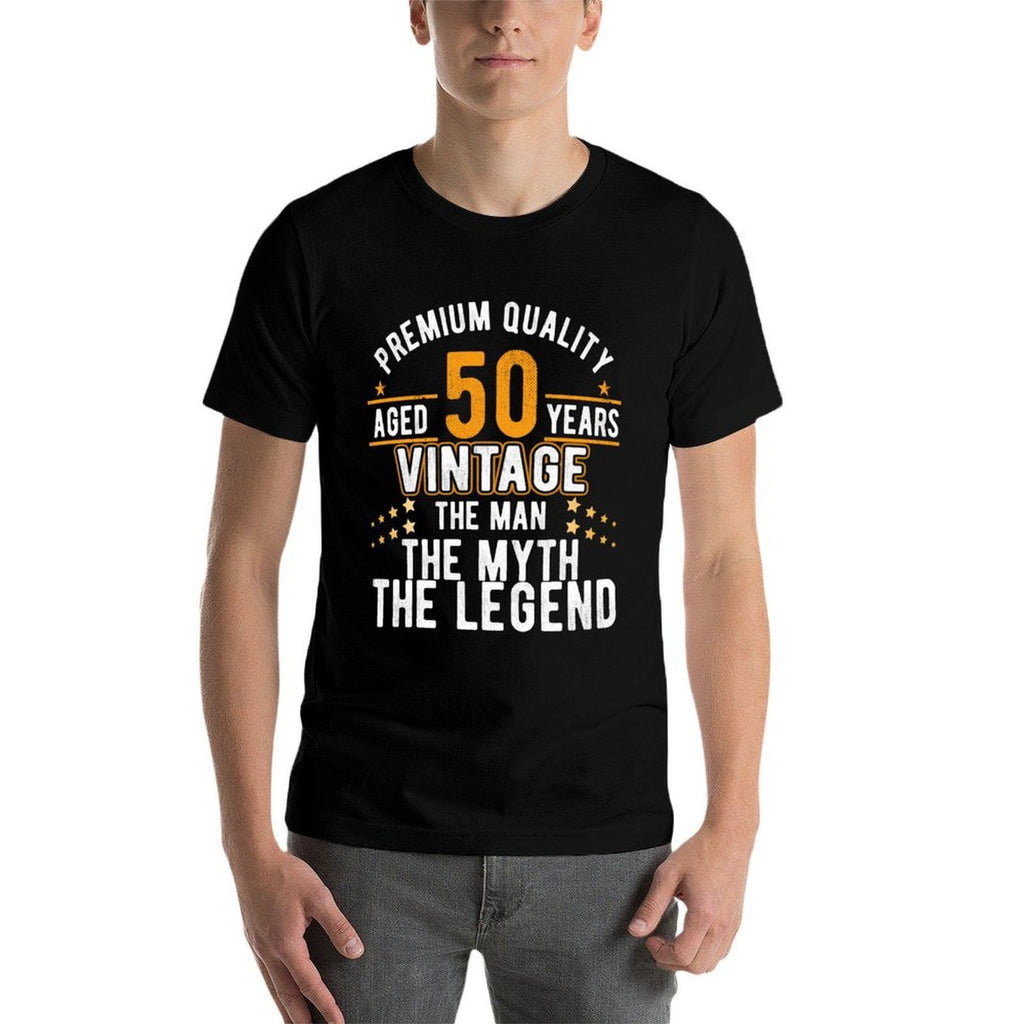 Vintage Dude The Man Myth Legend 50 Yrs 50th Birthday  Moisture-wicking T-Shirt